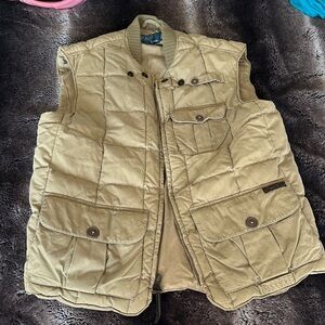 Ralph Lauren Men's Quilted Vest in Khaki